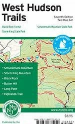 NY/NJ Trail Conference BOOKS & MAPS West Hudson Trails Map 2015