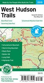 NY/NJ Trail Conference BOOKS & MAPS West Hudson Trails Map 2015