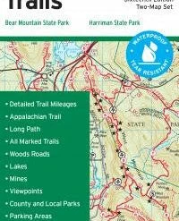 NY/NJ Trail Conference BOOKS & MAPS Harriman Bear Mtn Trail Map 15