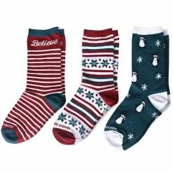 Life Is Good LIG 3-Pack Holiday Socks W