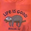 Life Is Good LIG Custom Kids Sloth TeeOrang