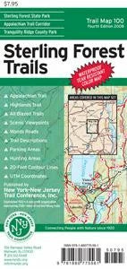 NY/NJ Trail Conference Sterling Forest Trails Map BOOKS & MAPS